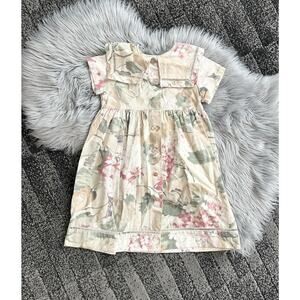 Vintage Girls NY Bonnie Jean Floral Dress Size 6X Garden‎ Floral Prairie USA
